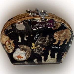 Sydney Love Polka Dot Dog Cat Pouch Poodle Pug Black Brown Sliver Pet